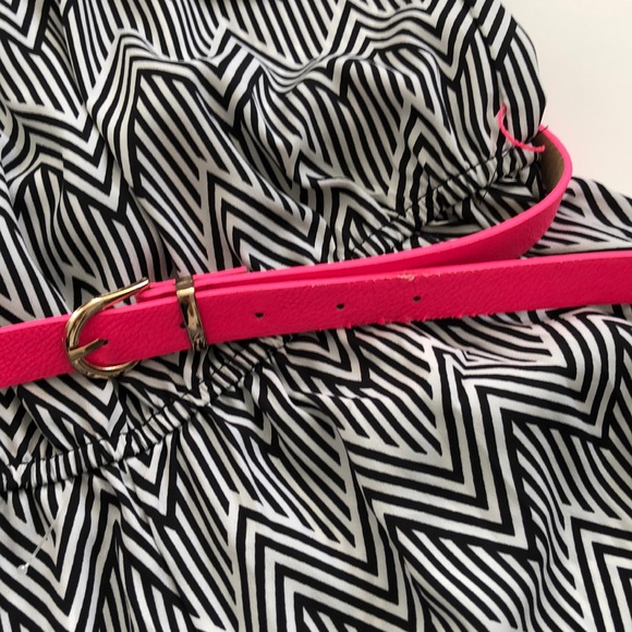 City Triangles, Black & White Geometric Romper - Picture 6 of 6